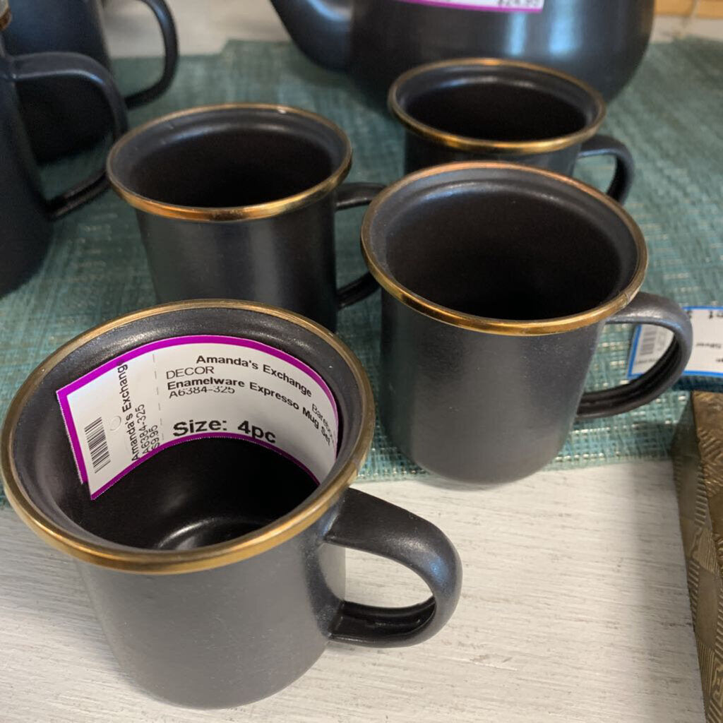 Enamelware Expresso Mug Set