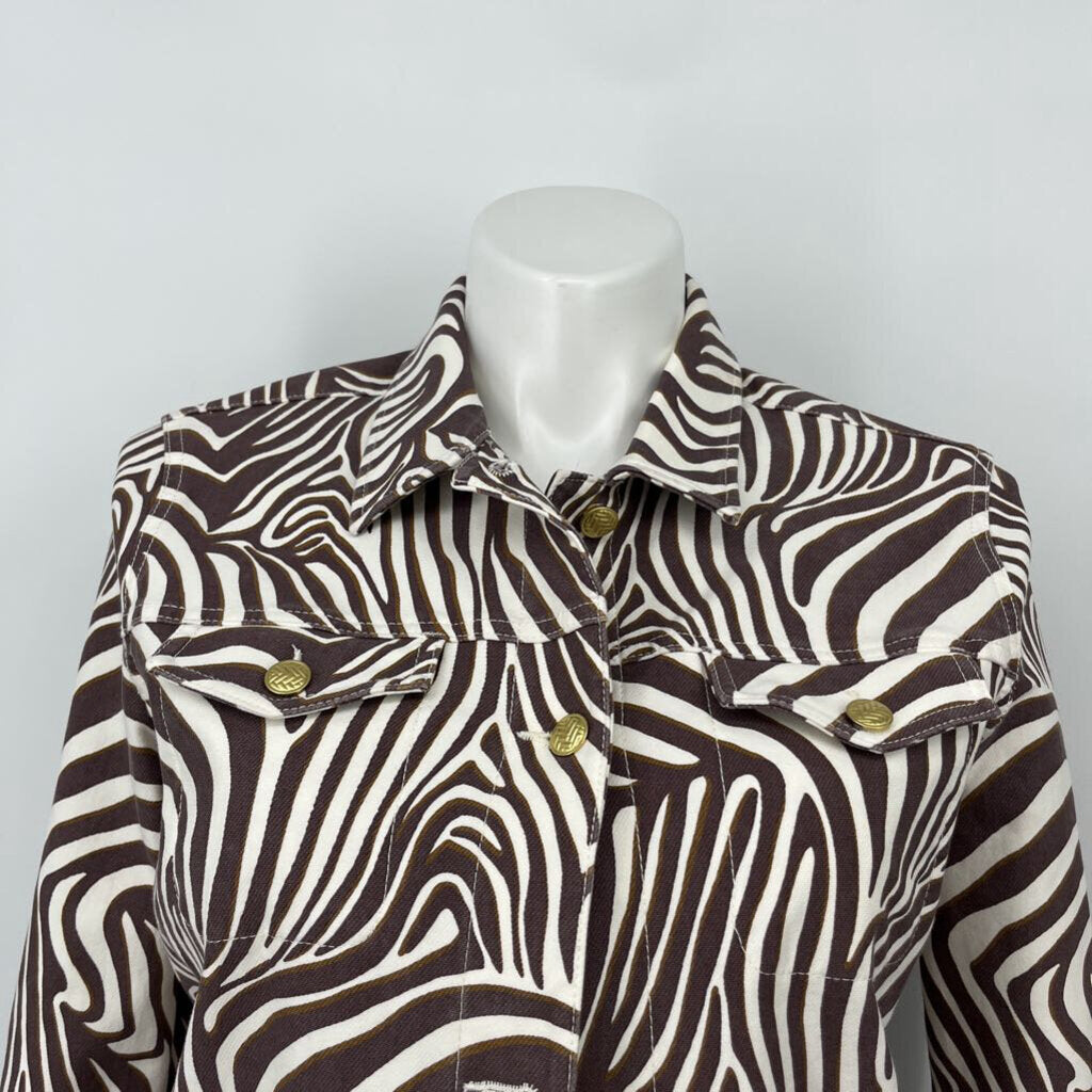 J McLaughlin Zebra Stripe Jacket