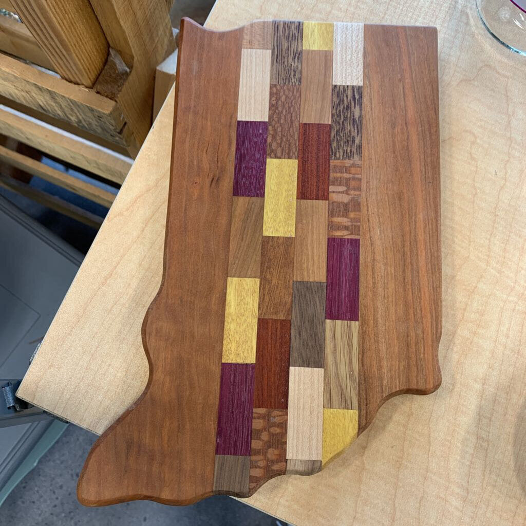 Wood Mosaic Indiana Cutting Board