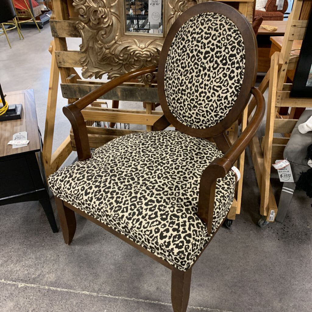 Animal Print Arm Chair