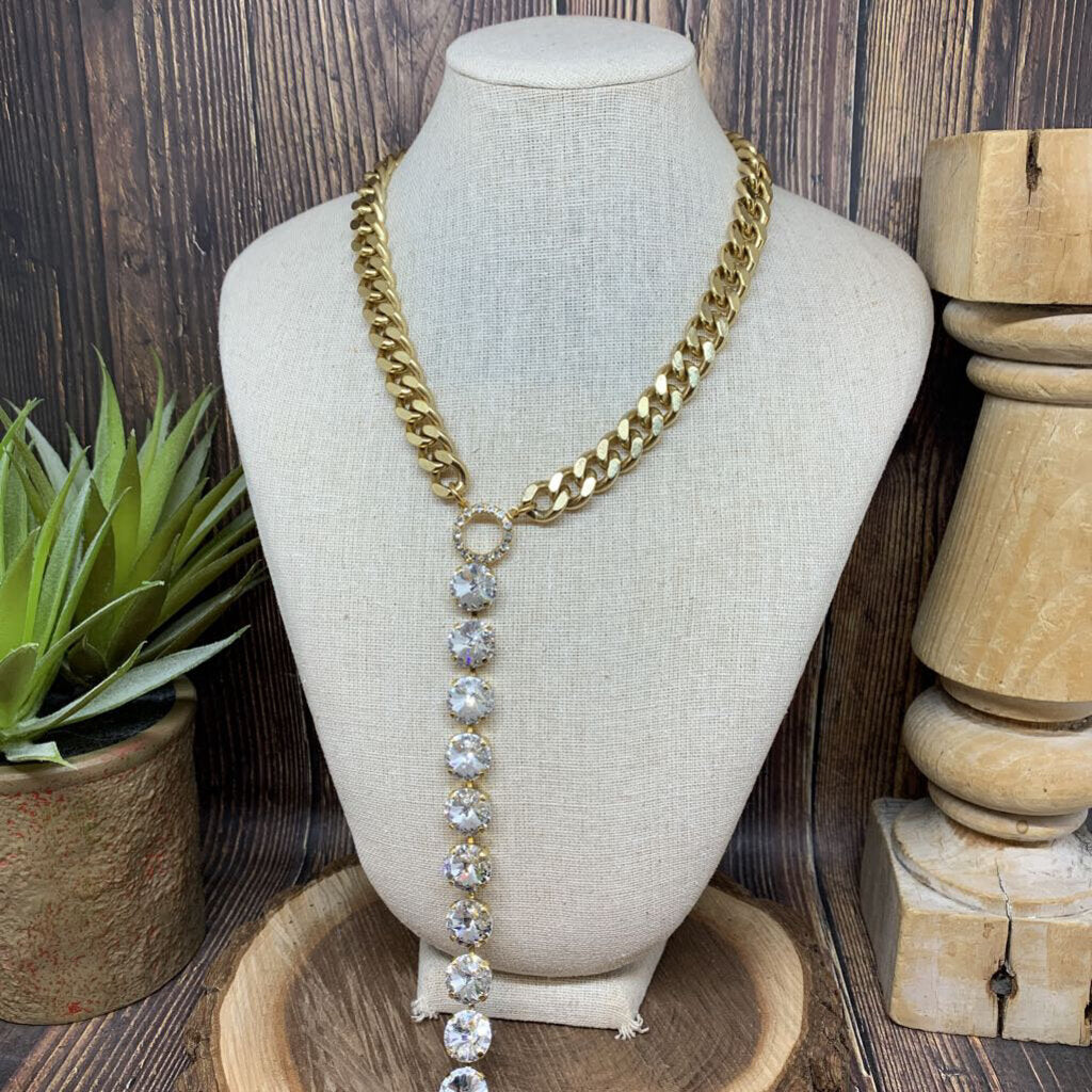 Tova Crystal Chain Necklace