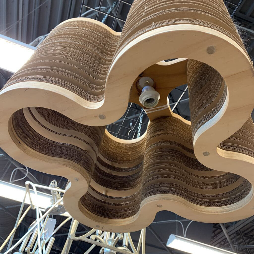 Layered Cardboard Chanderlier