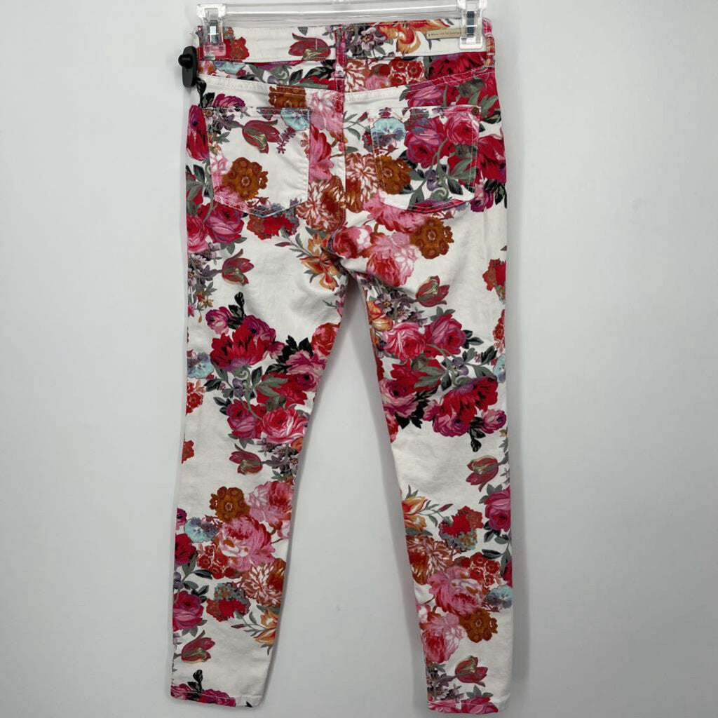 pilcro crop floral Jeans
