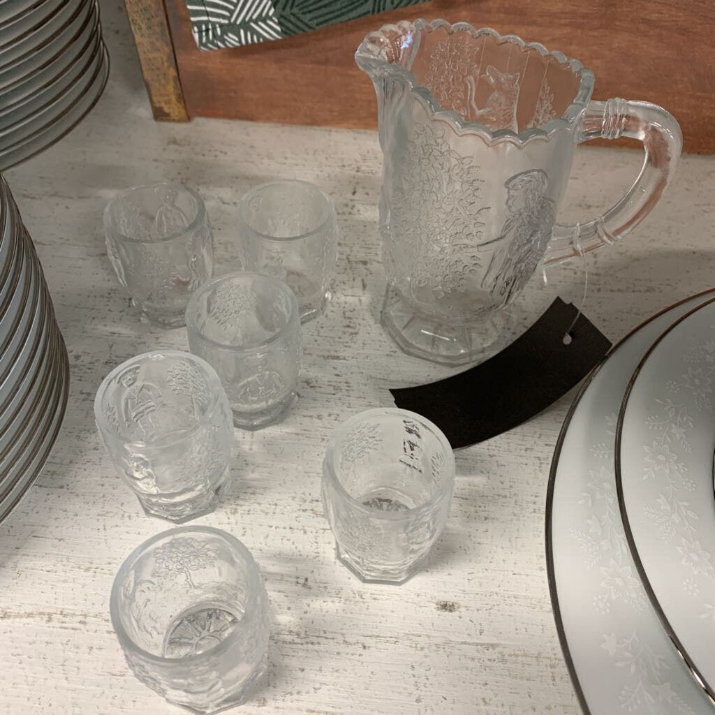 Nursery Rhyme Pitcher w/Glasses