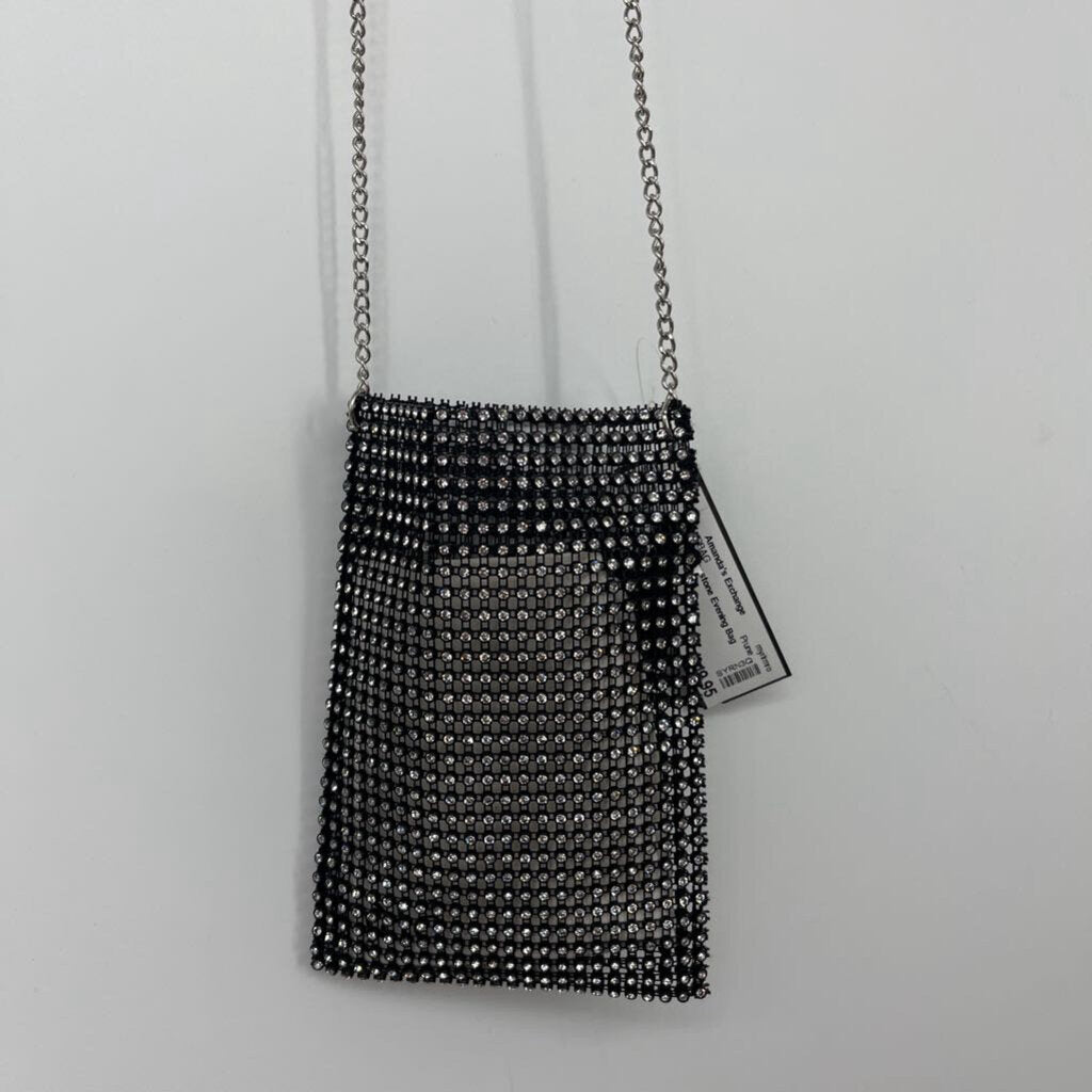 Prune Rhinestone Evening Bag