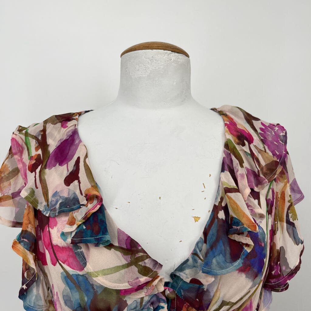 Anthroplogie Sleeveless Floral Shirt