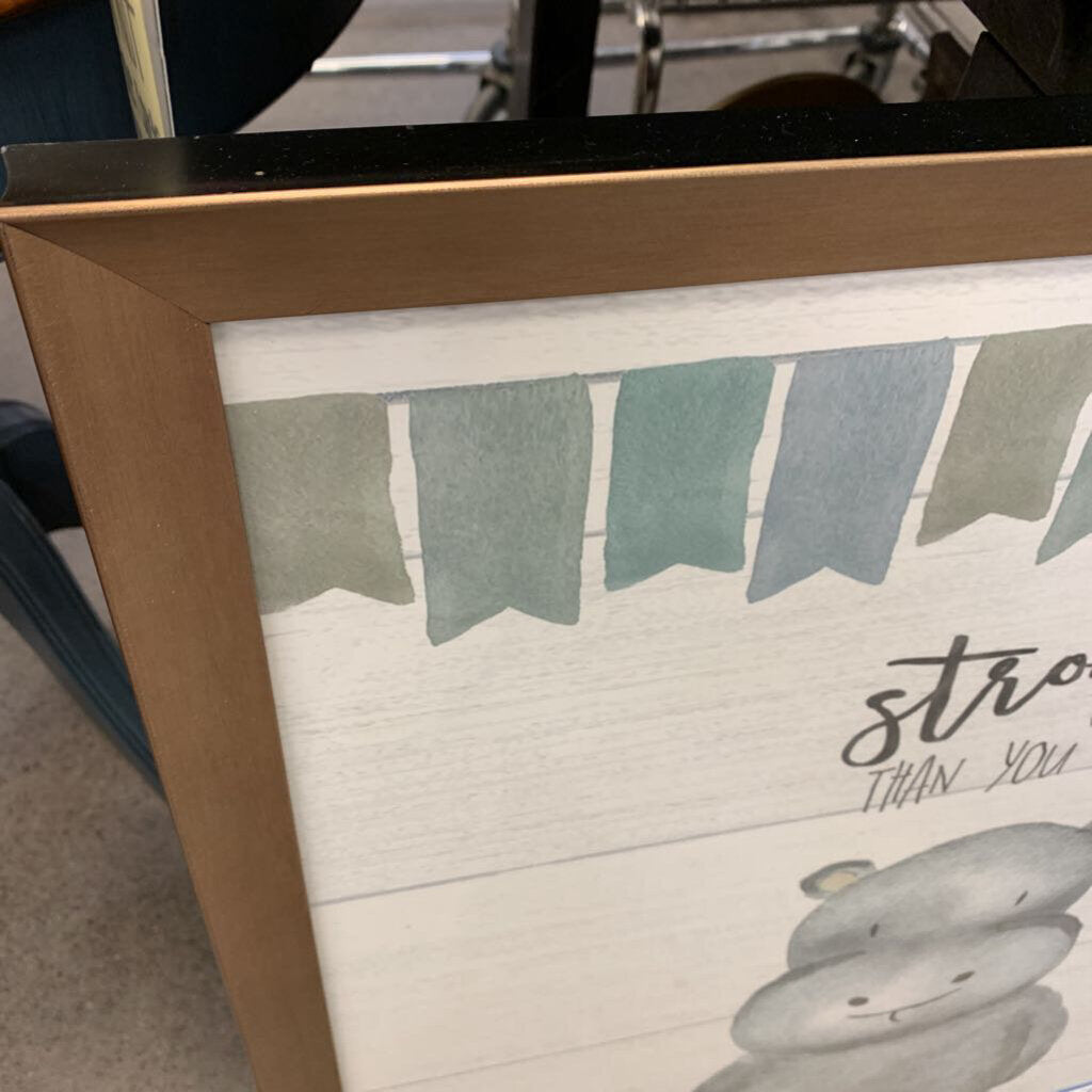 Baby Hippo Framed Print