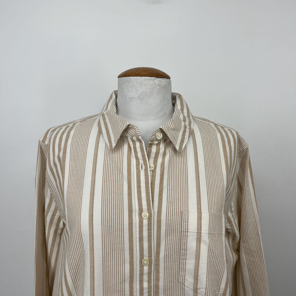 Lands End L/s Striped Shirt