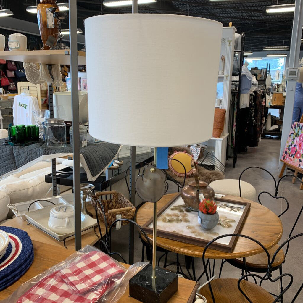 Stone Base Lamp with Geode