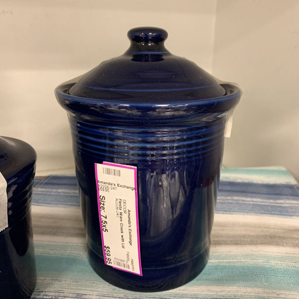 Fiesta Ware Crock with Lid