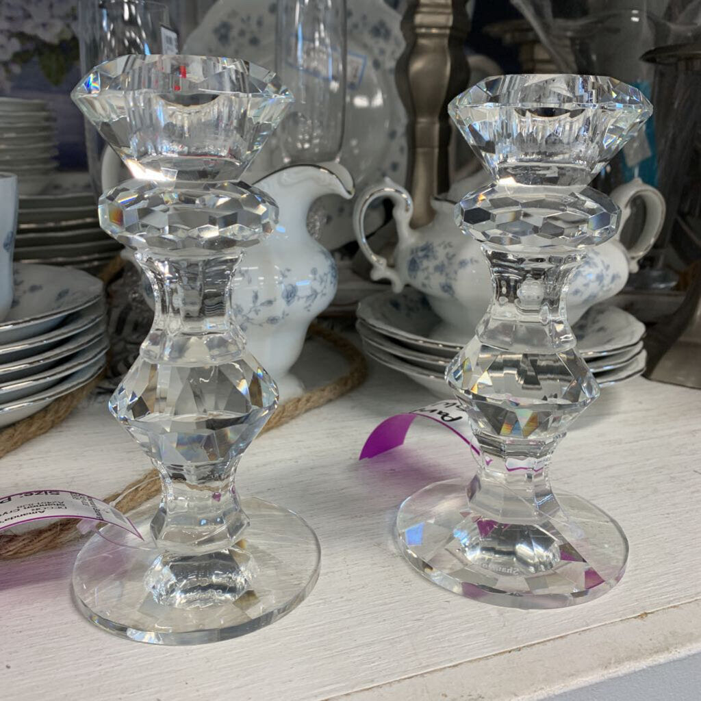 Shannon Crystal Candleholders