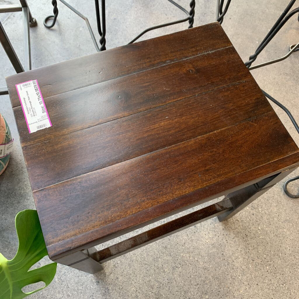 Wooden Rectangle Plant Stand
