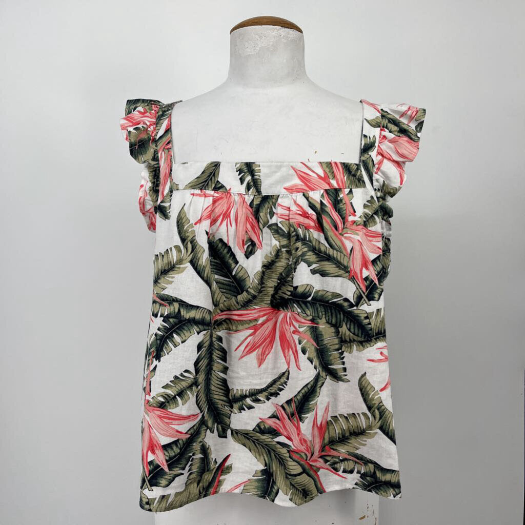 Loft Sleeveless Floral Shirt
