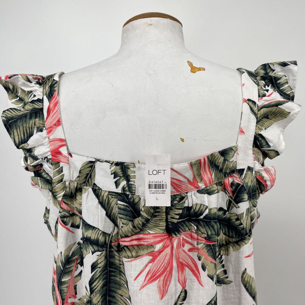 Loft Sleeveless Floral Shirt