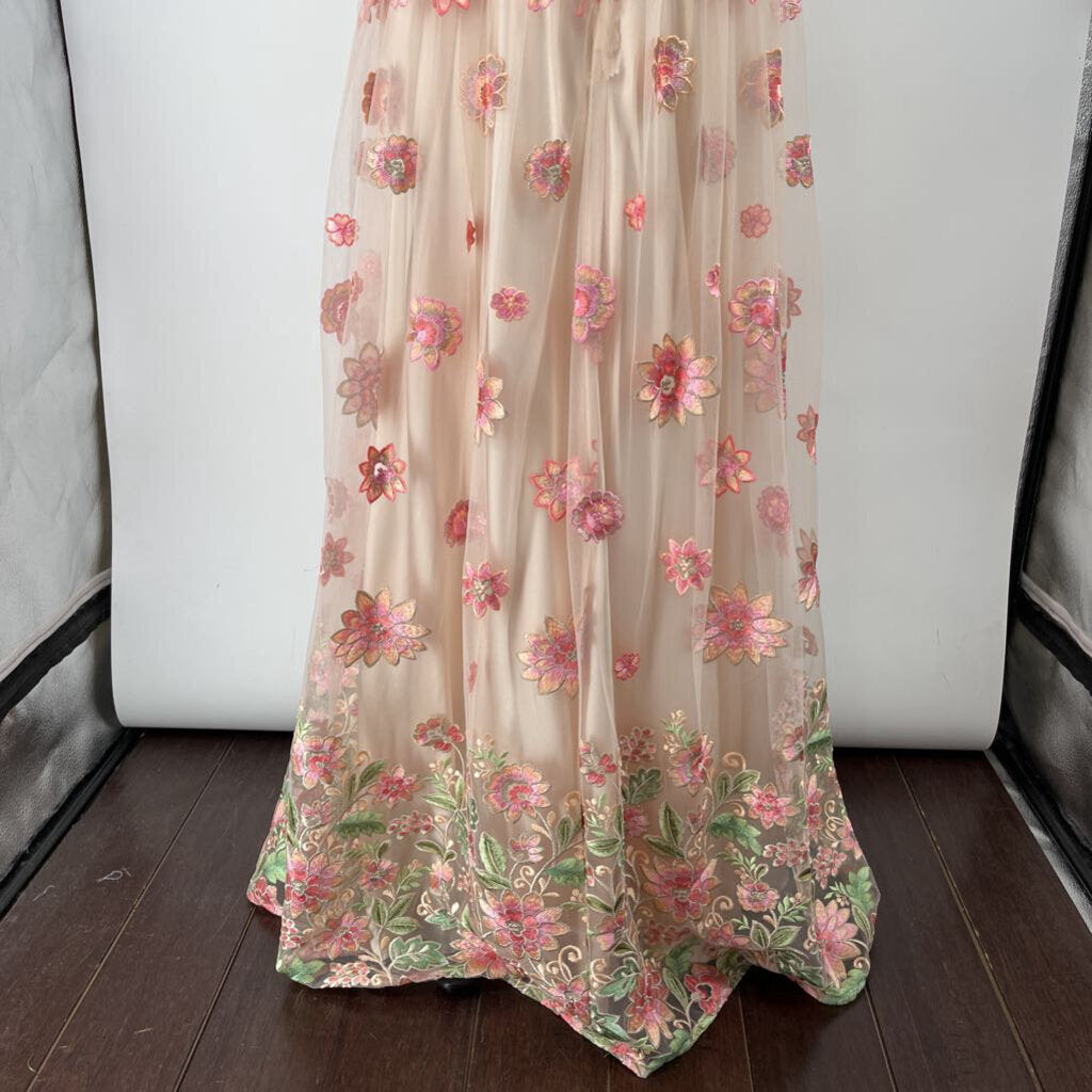 Tahari Sleeveless Floral Dress