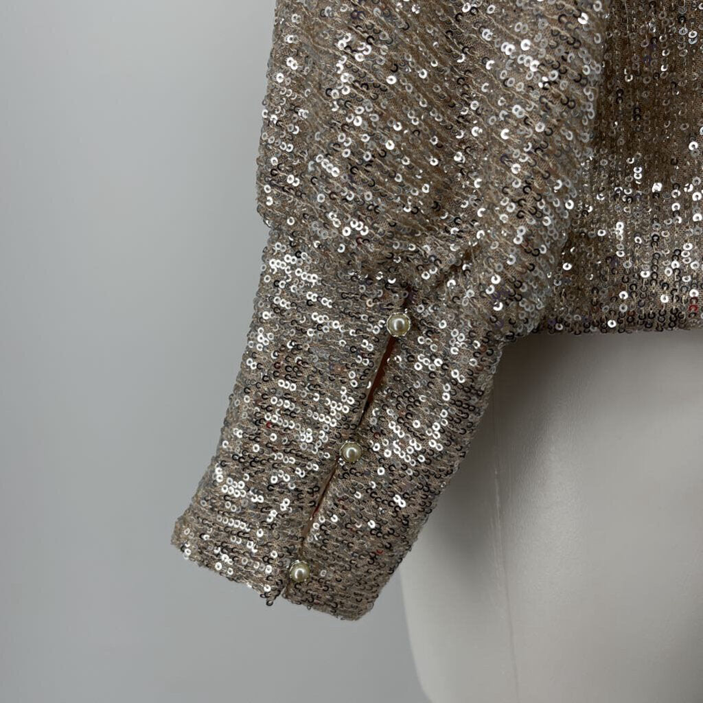 Boston Proper L/s Sequened Shirt