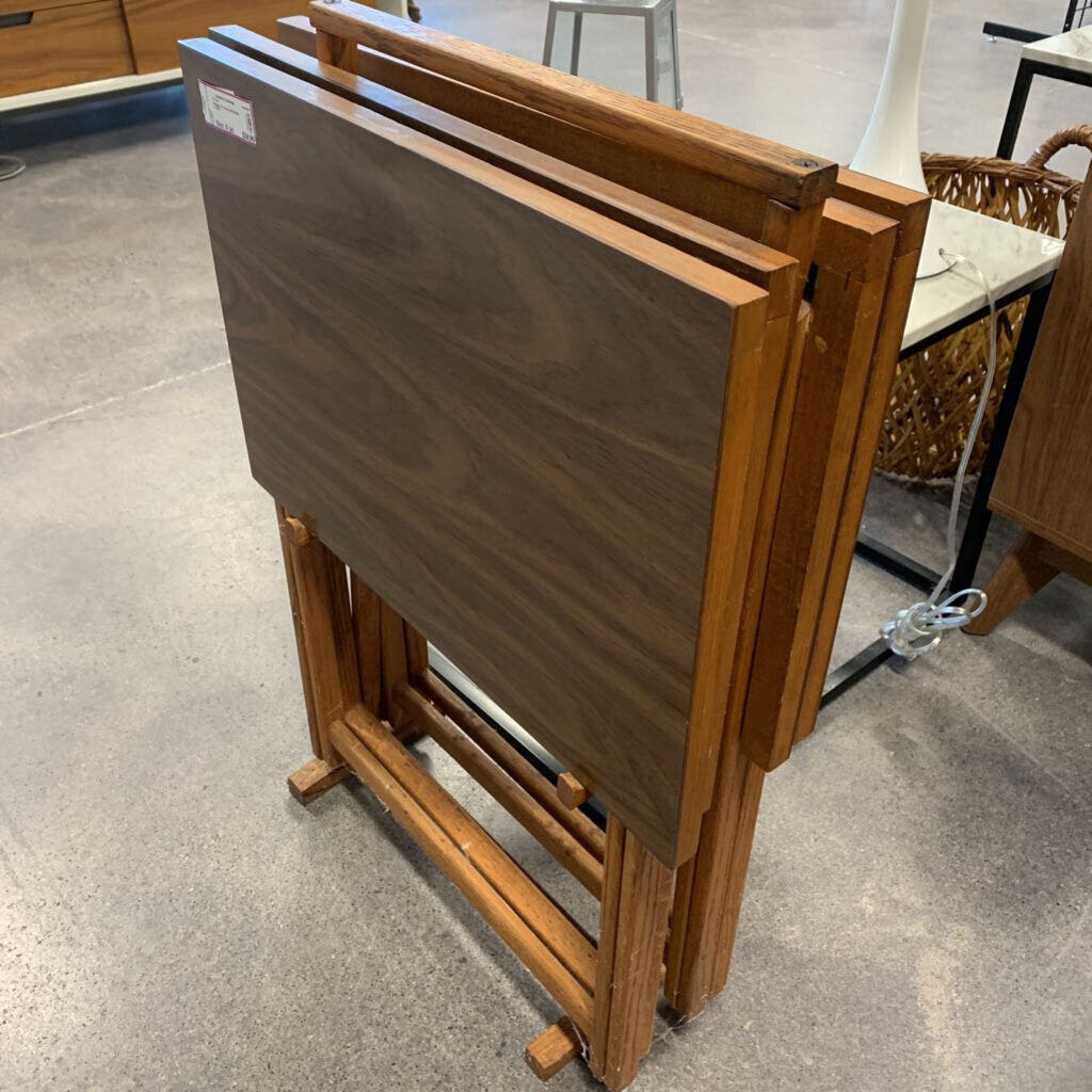 Vintage TV Tray Set