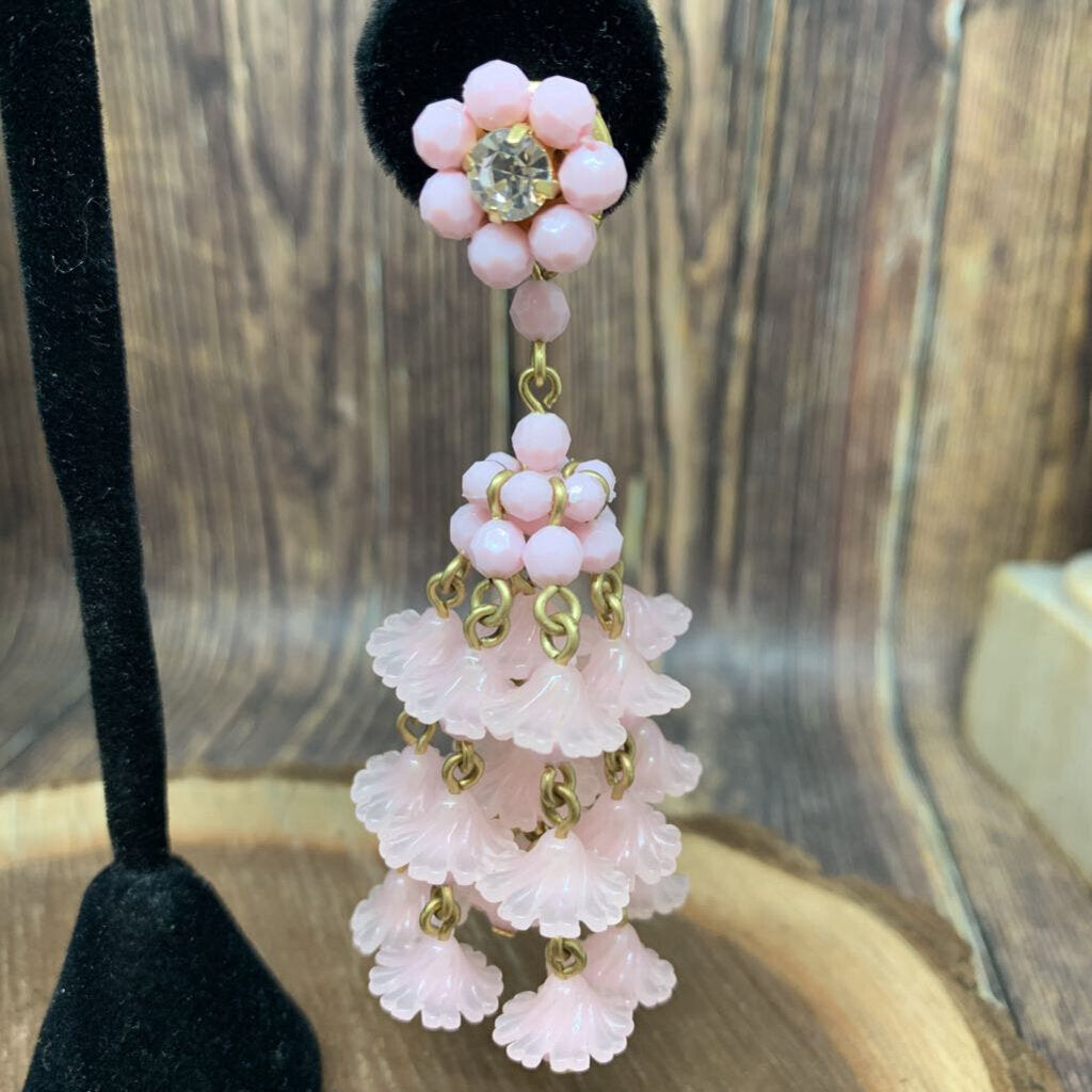 J Crew Flower Tassel Earrings