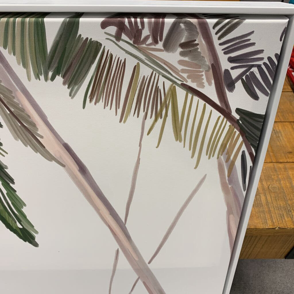 Swinging in Palm Trees print