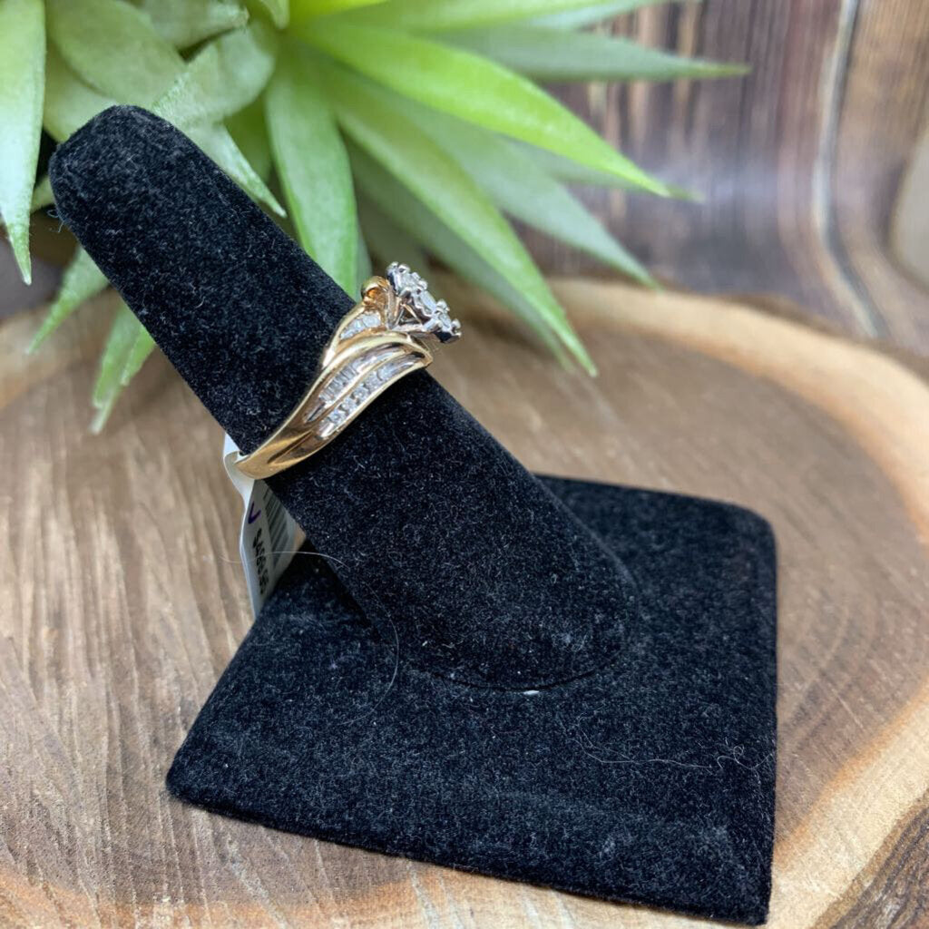 10k YG Diamond Ring