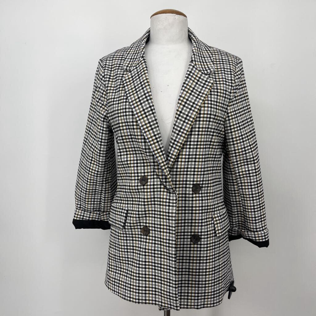 Love Tree Plaid Blazer