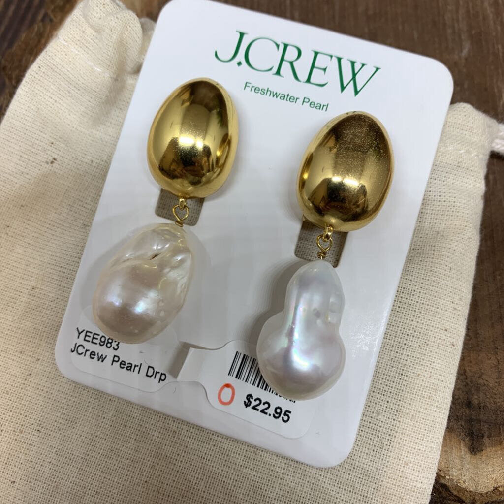 J Crew Freshwater Pearl Earrings