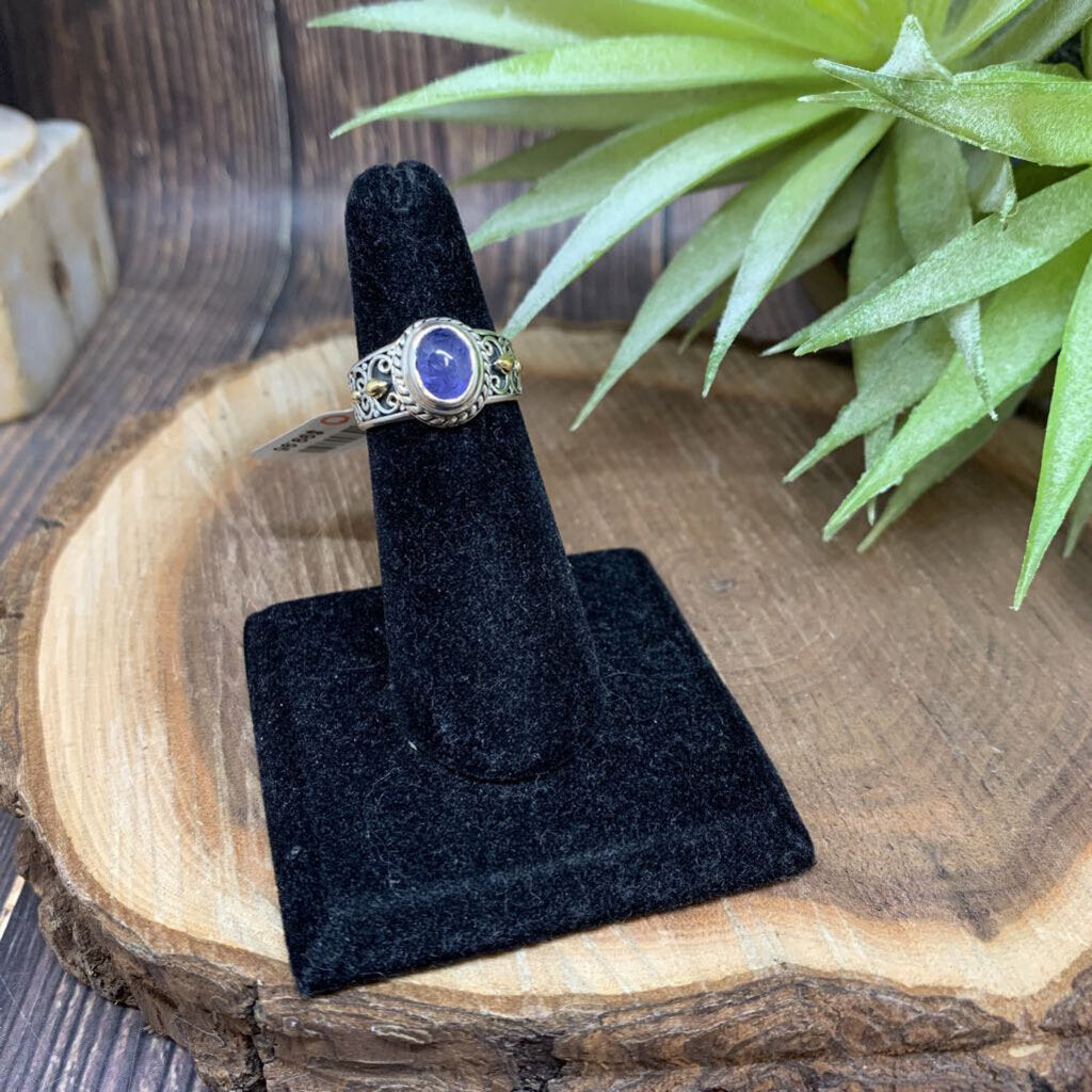 Ster/18k Gem Ring