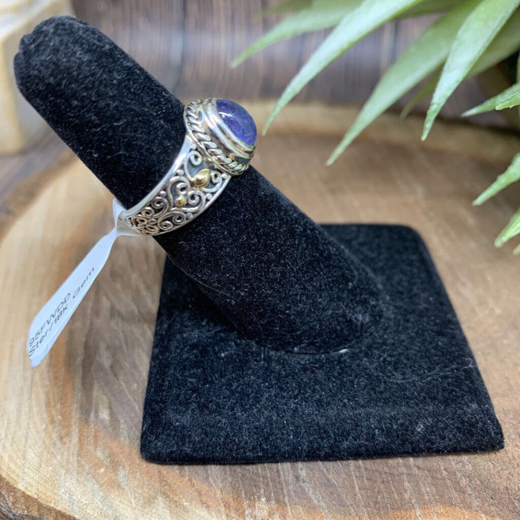 Ster/18k Gem Ring