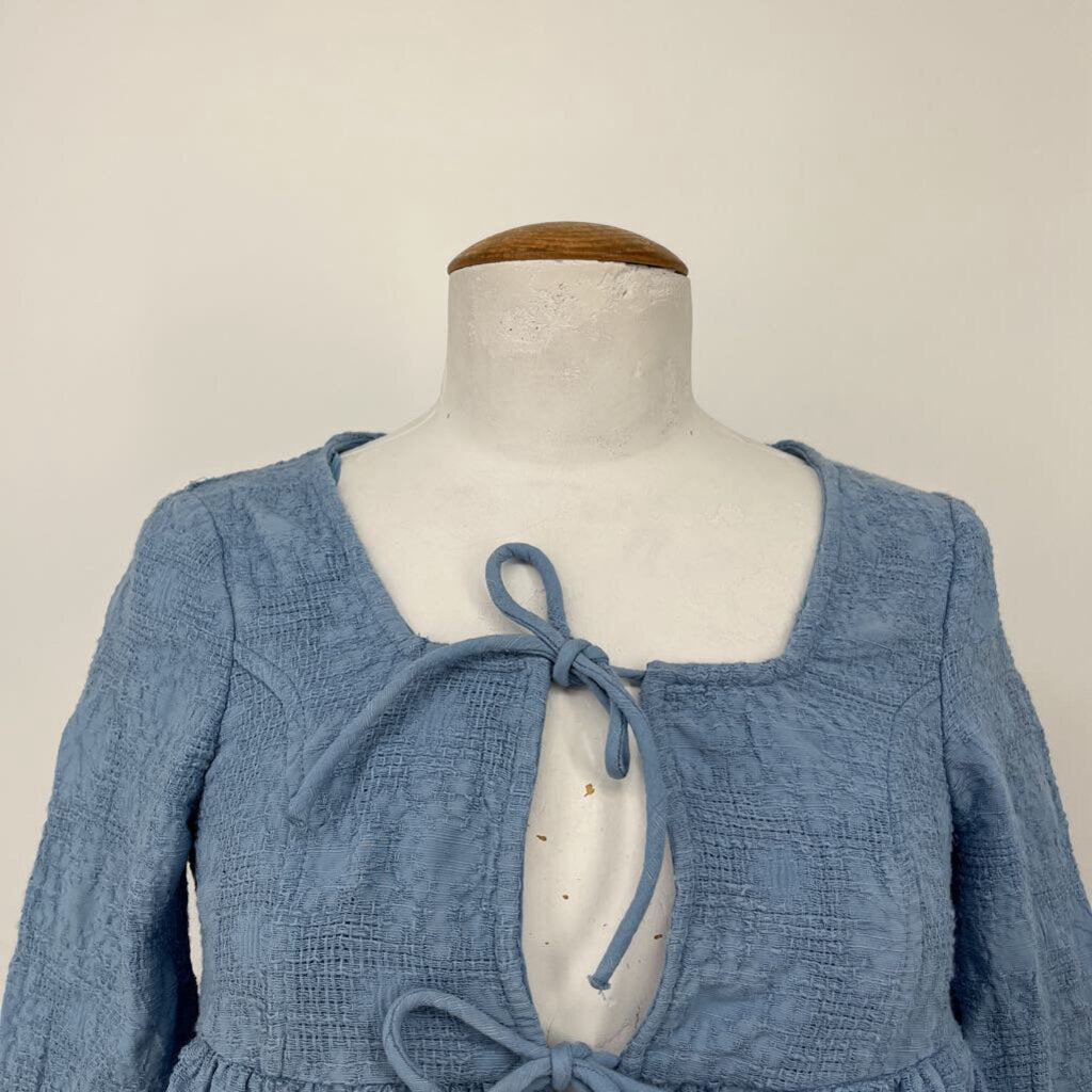 Zara S/s Tie Front shirt