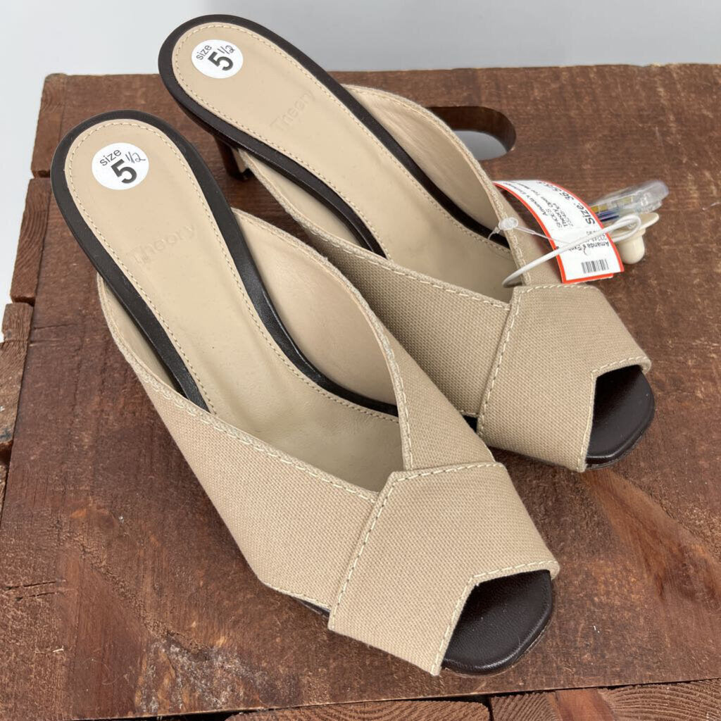 Theory Open Toe Mules