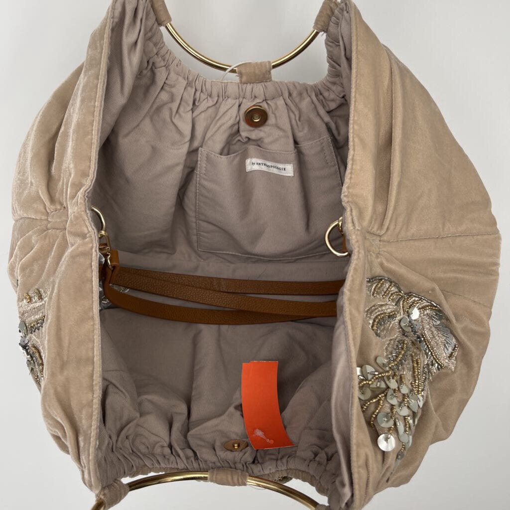 Anthropologie Beaded Satchel