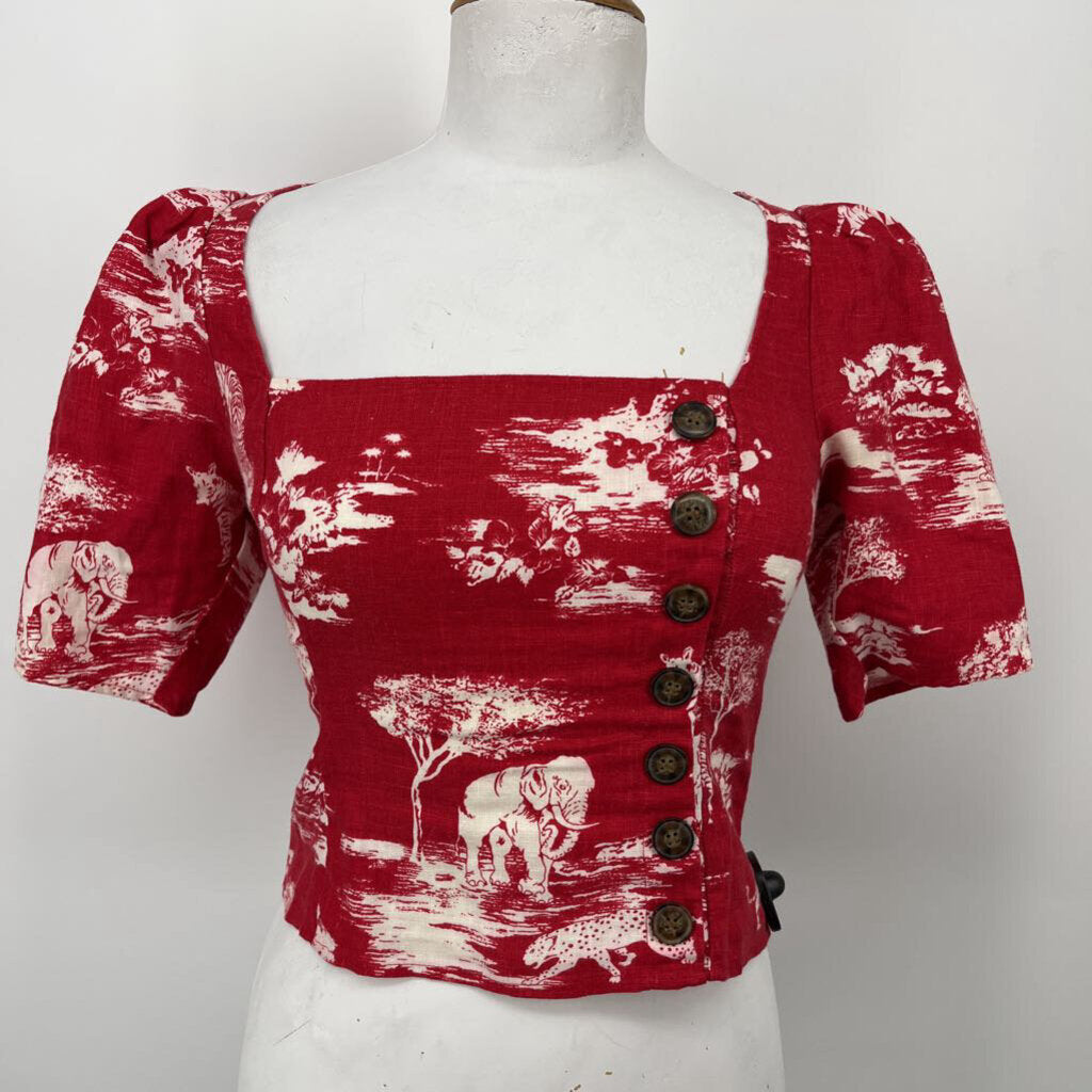 Reformation S/s Crop Top