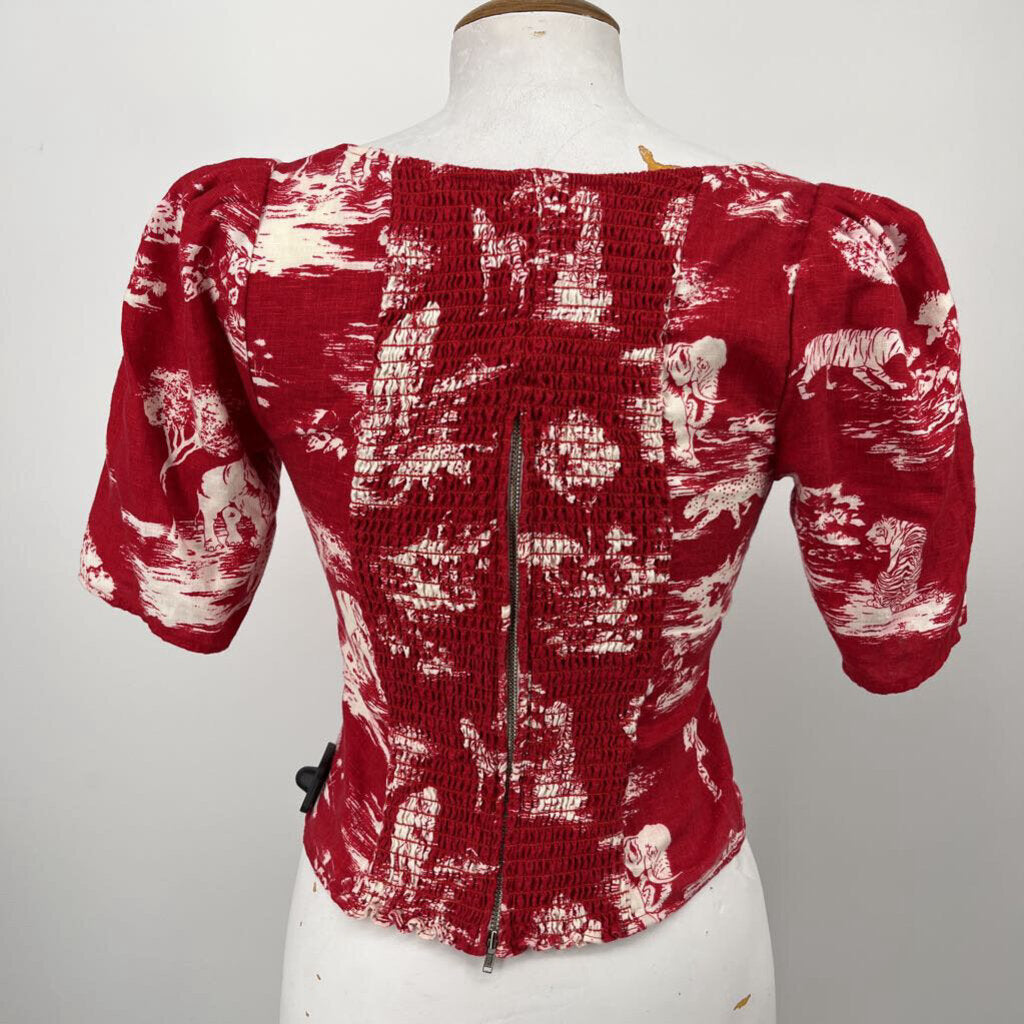 Reformation S/s Crop Top