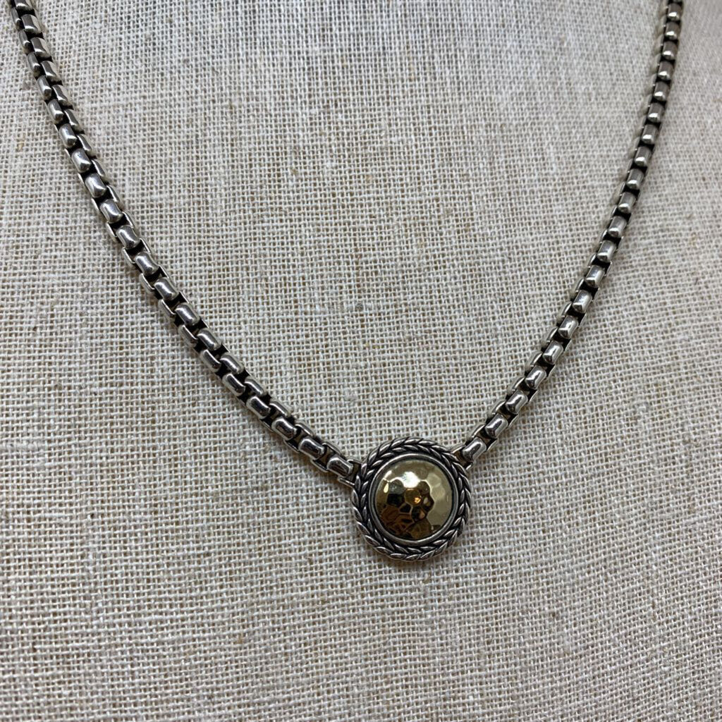 JAI Sterling and 14k YG Necklace