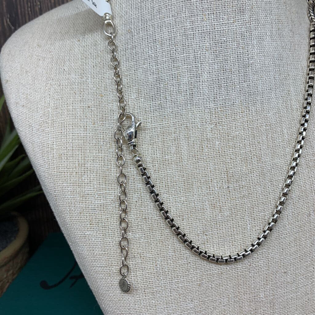 JAI Sterling and 14k YG Necklace