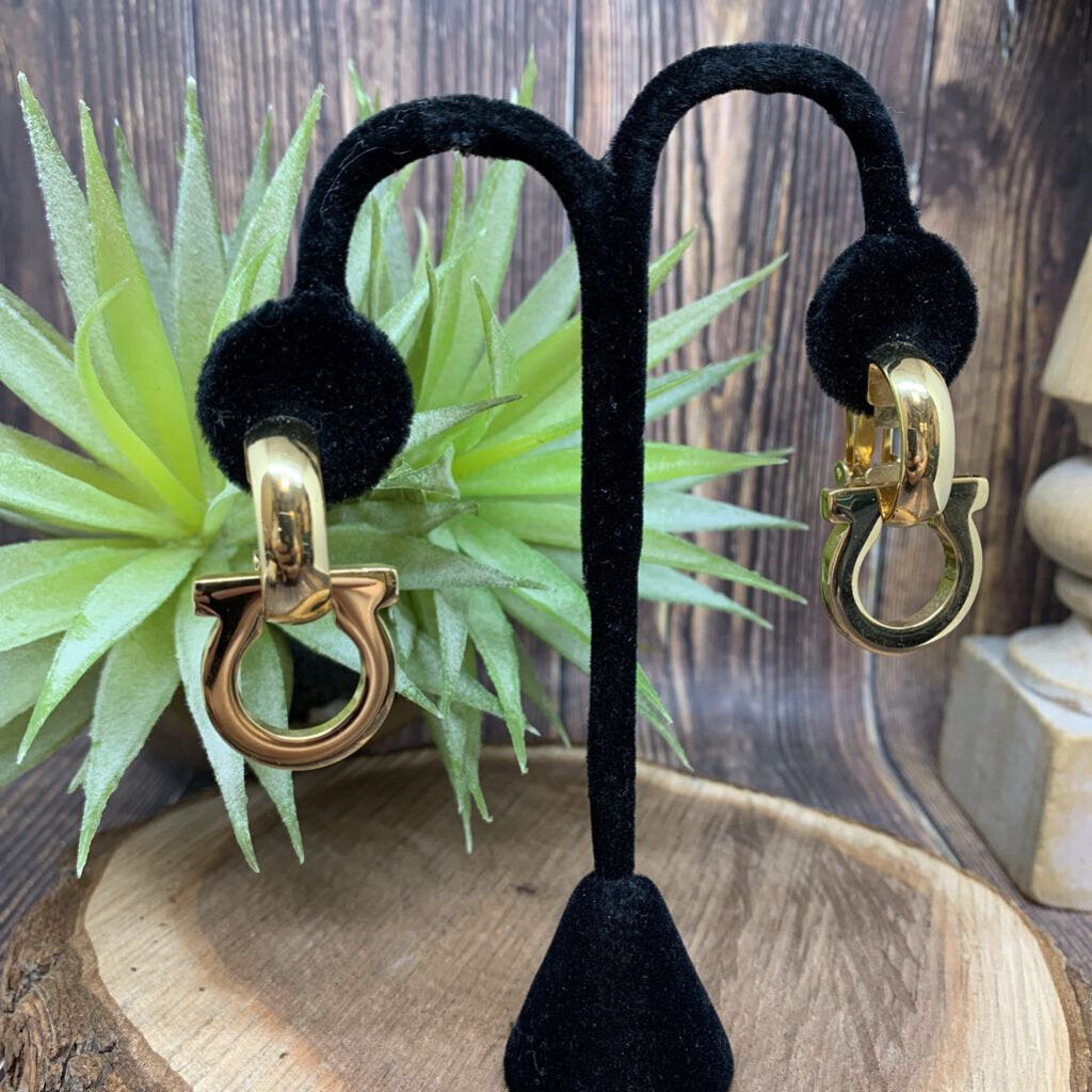 Ferragamo Logo Earrings