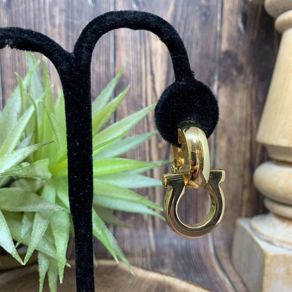 Ferragamo Logo Earrings