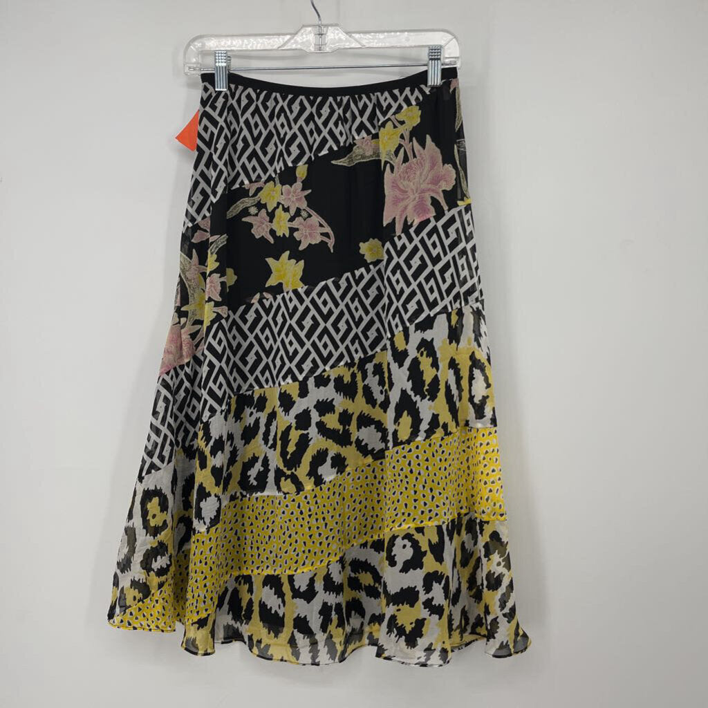 Diane Von Furstenberg Silk Floral Skirt