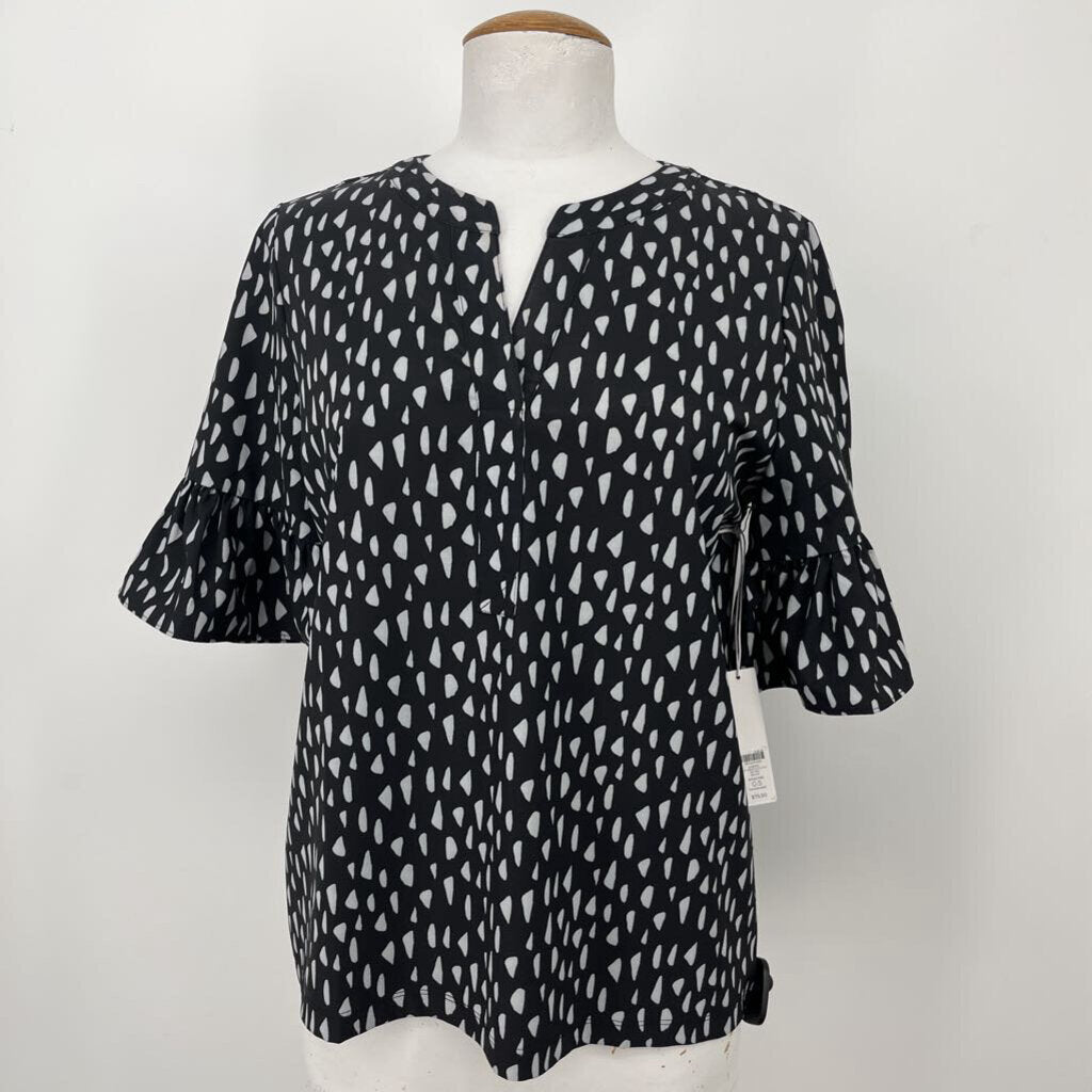 Chicos S/s Spotted Print Shirt
