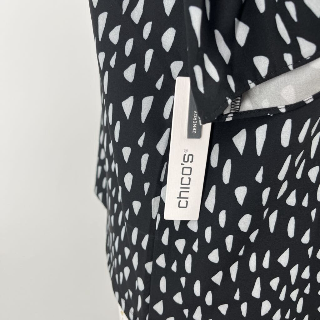 Chicos S/s Spotted Print Shirt