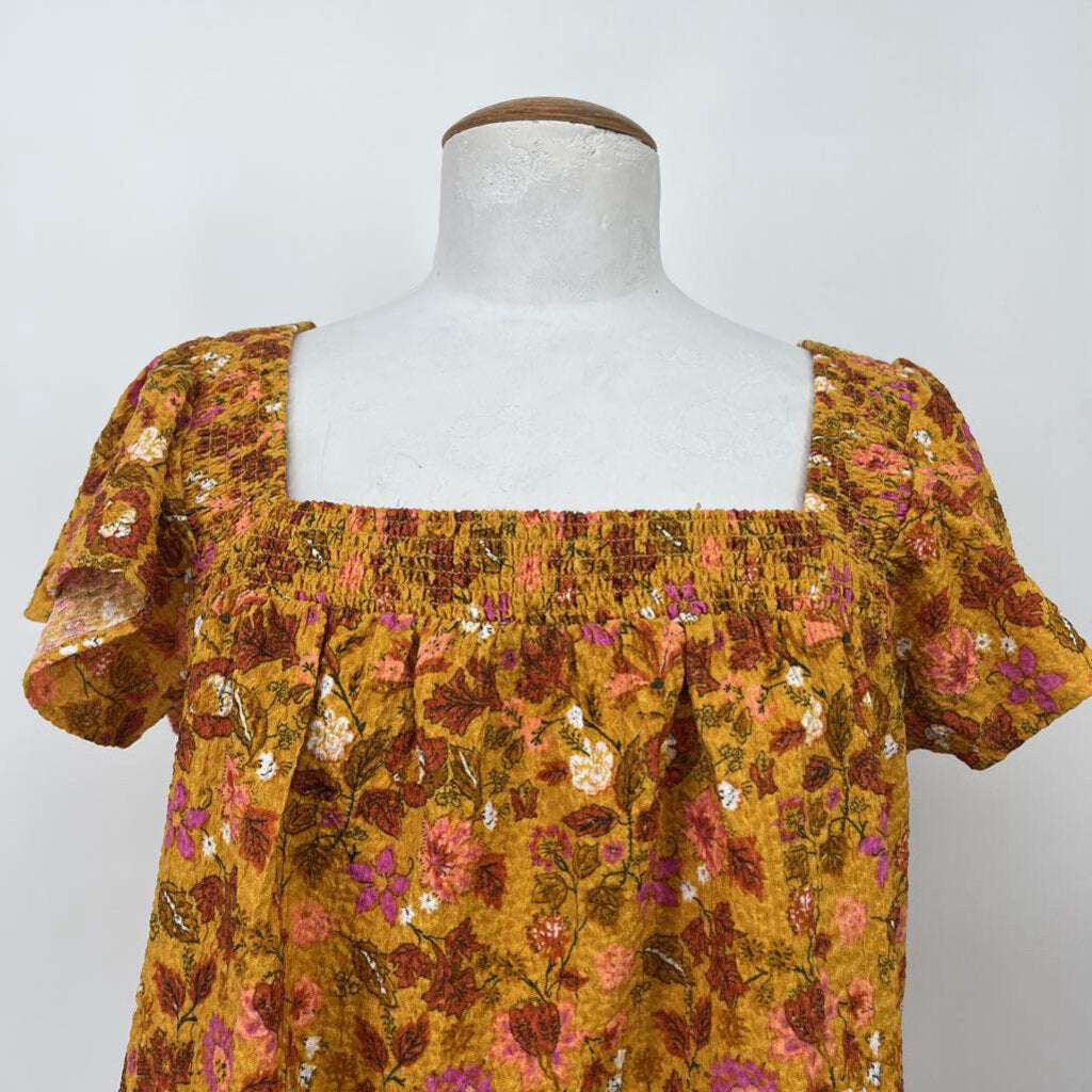 Loft S/s Floral Shirt