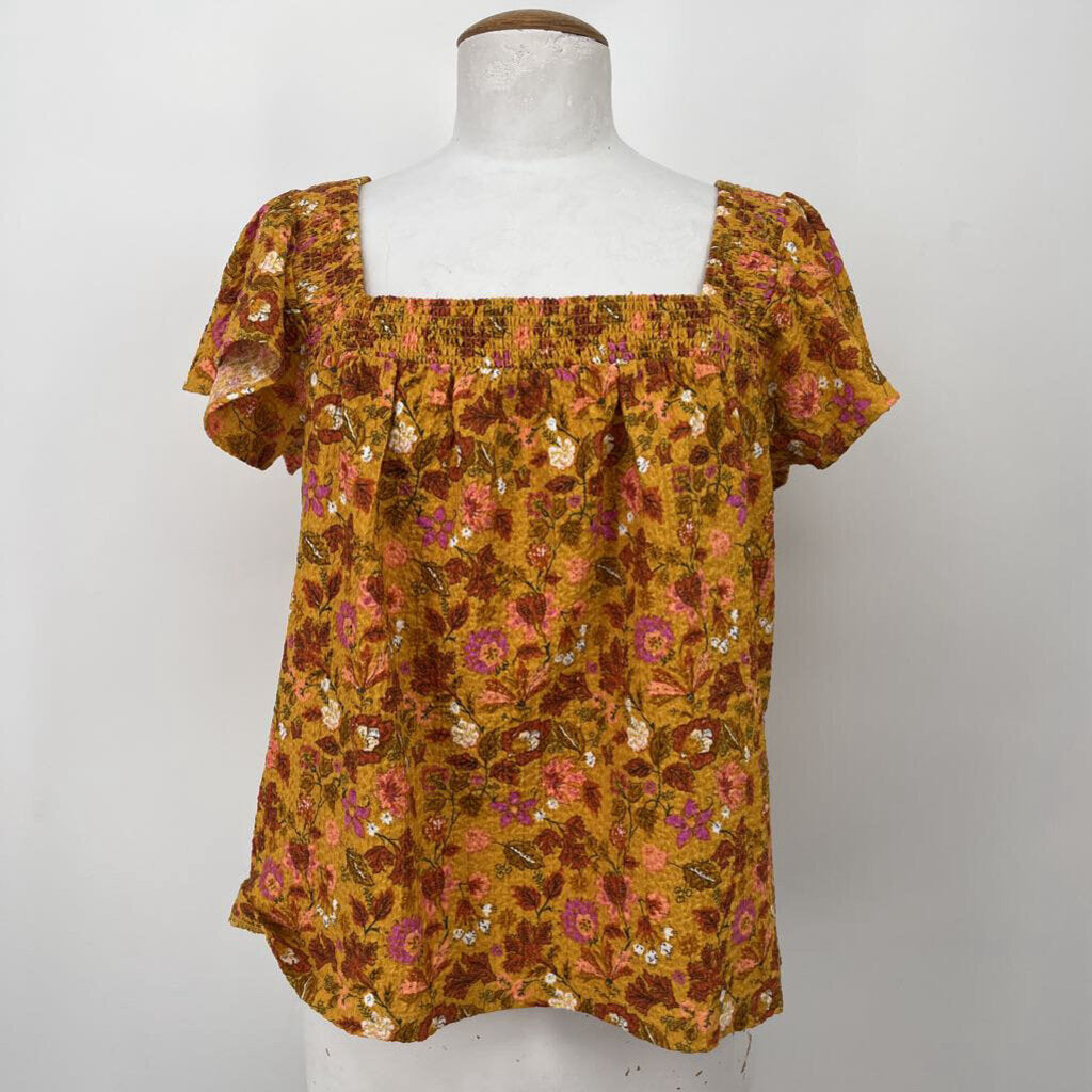 Loft S/s Floral Shirt