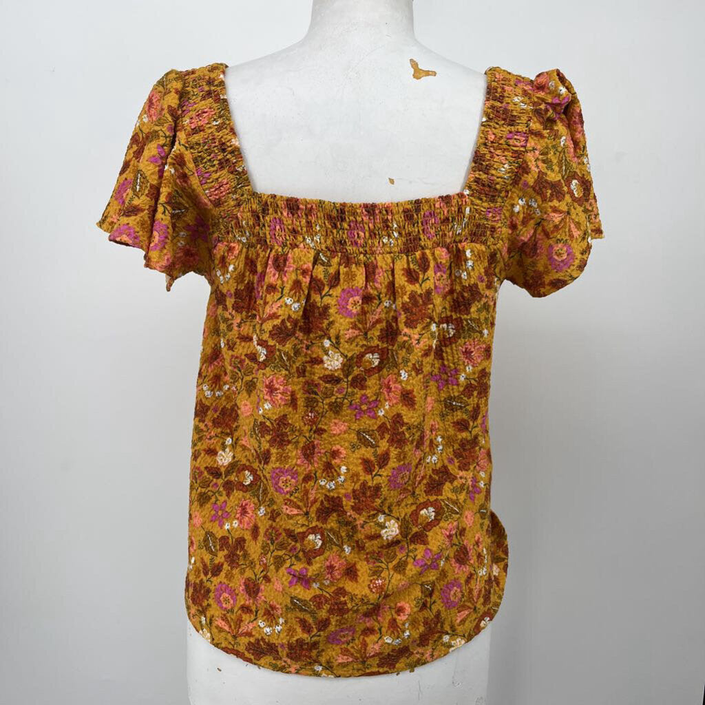 Loft S/s Floral Shirt