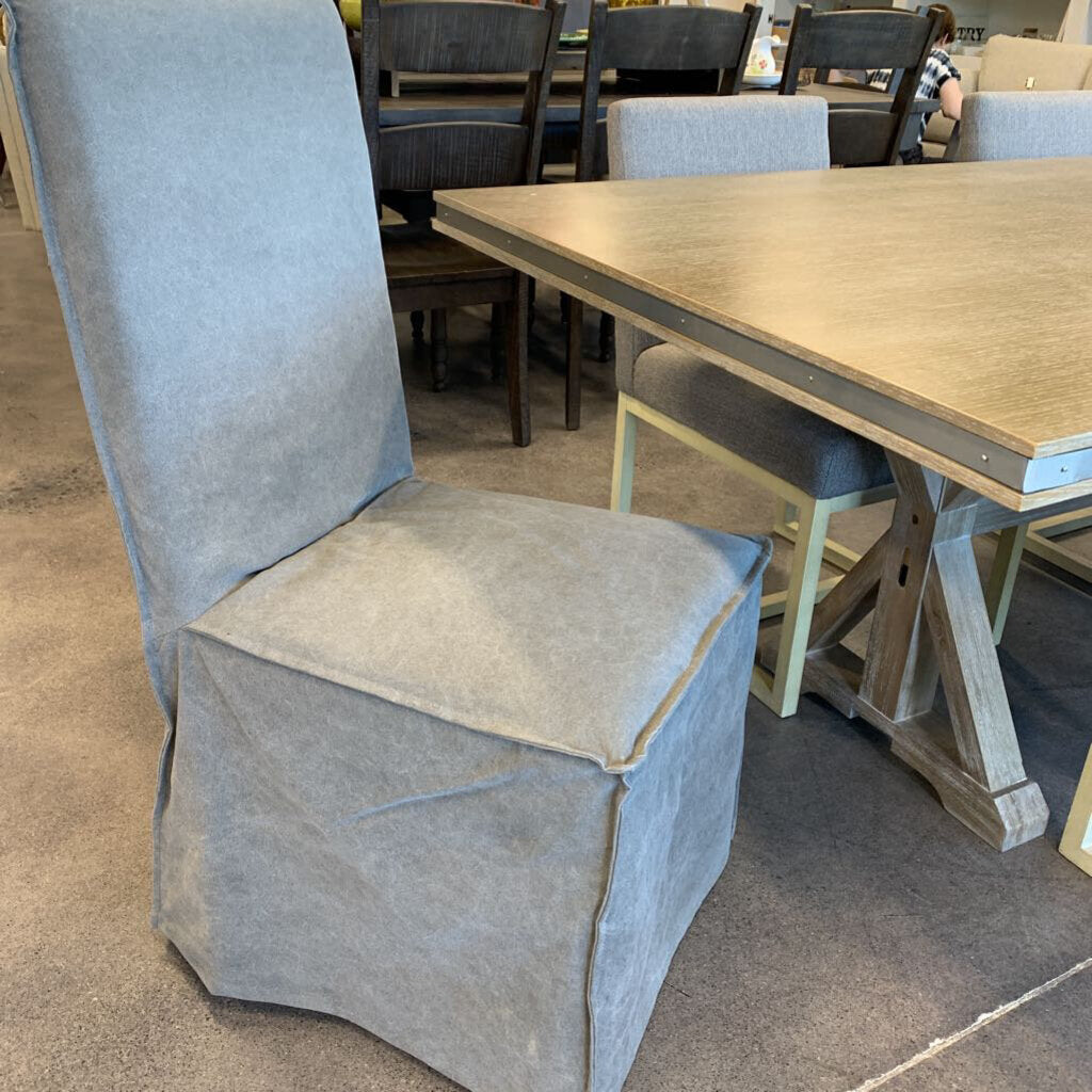 Wood Dining Table & 6 Chairs