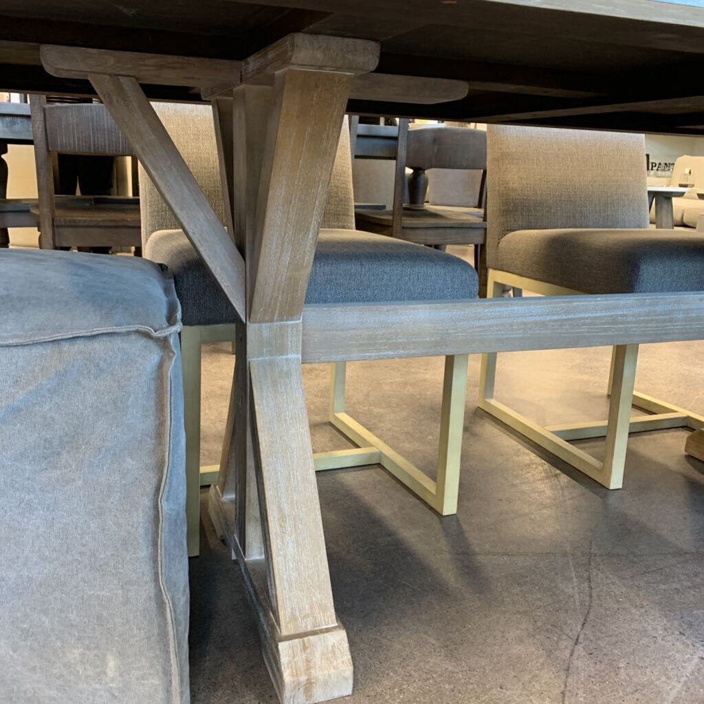 Wood Dining Table & 6 Chairs