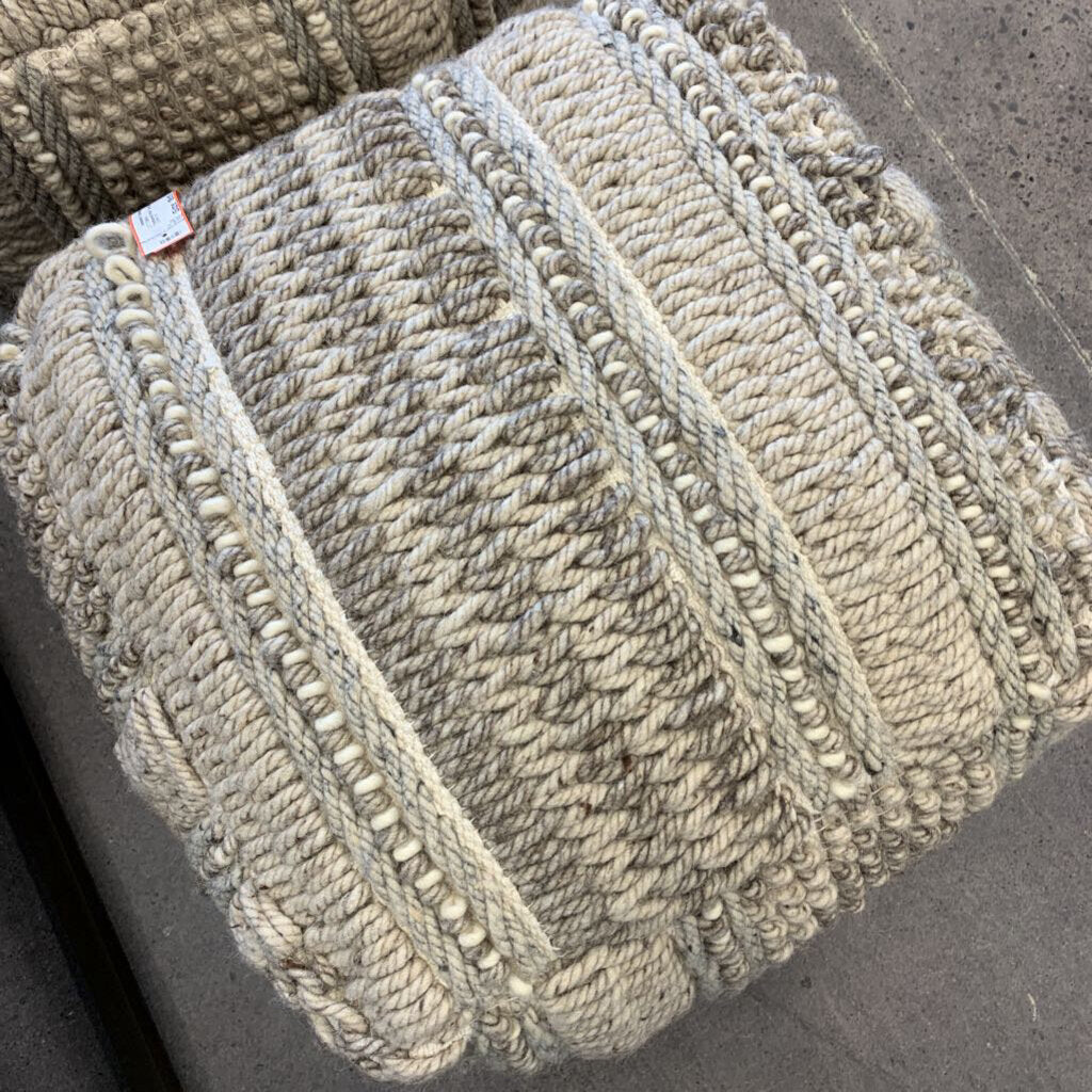 Textured Poof