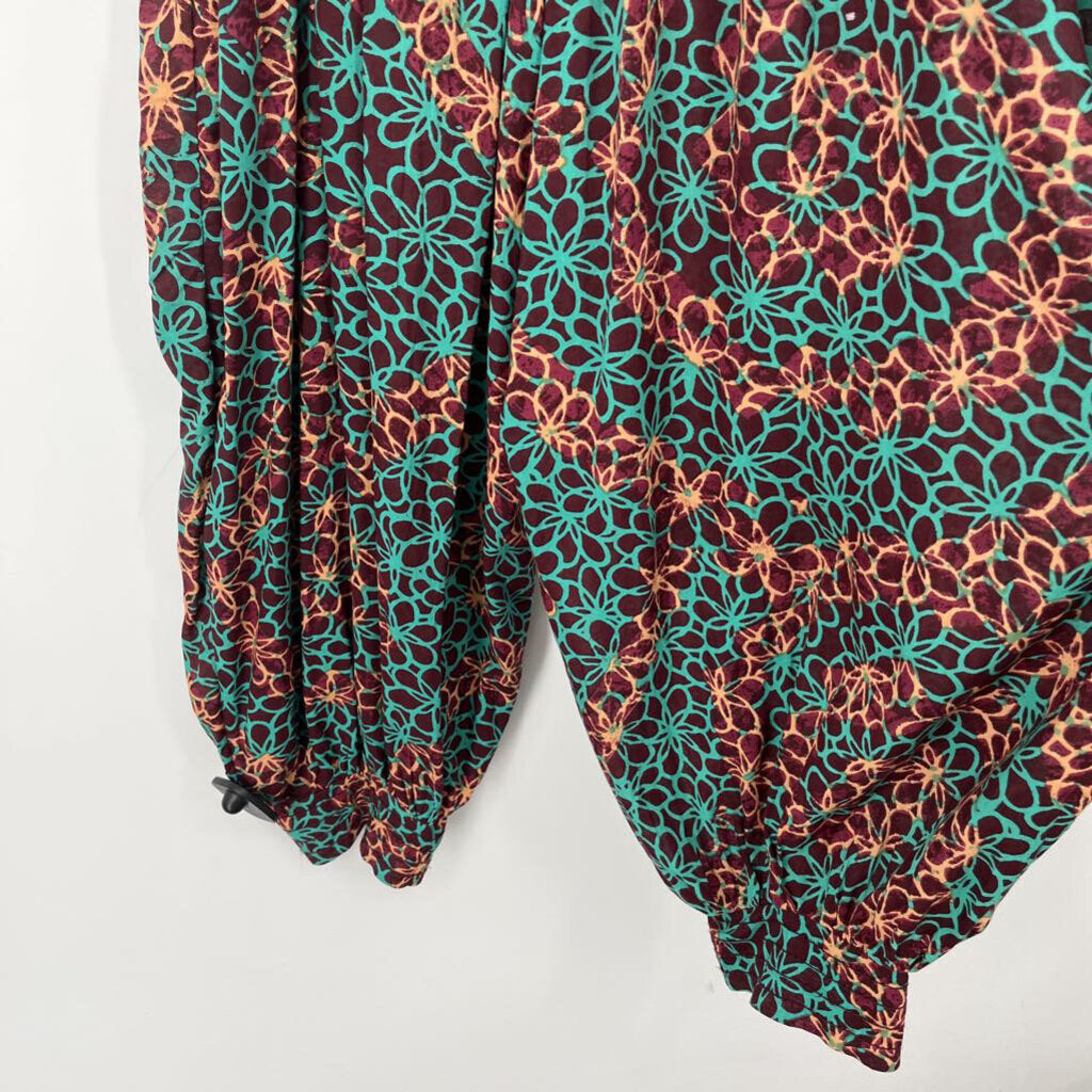 Anthropologie Slvls Flora Jumpsuit