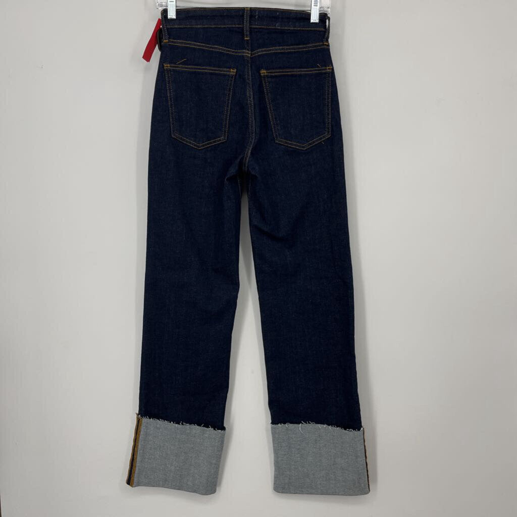 Pilcro Cuffed Boot Cut Jeans