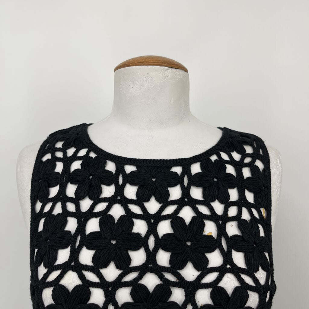 Mango Sheer Crochet Dress