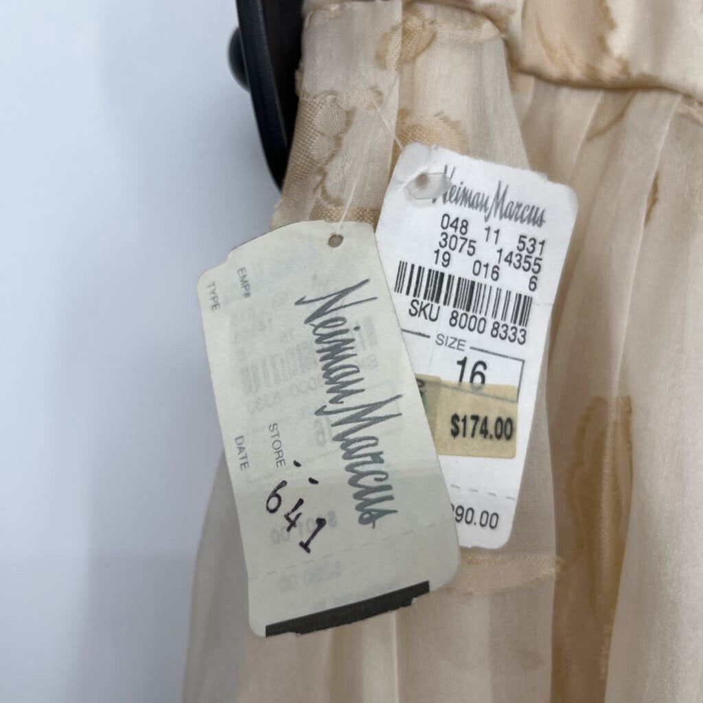 Carmen Marc Valvo Silk Skirt